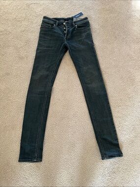 Diesel Men’s Skinny Jeans in Washed Black/Blue